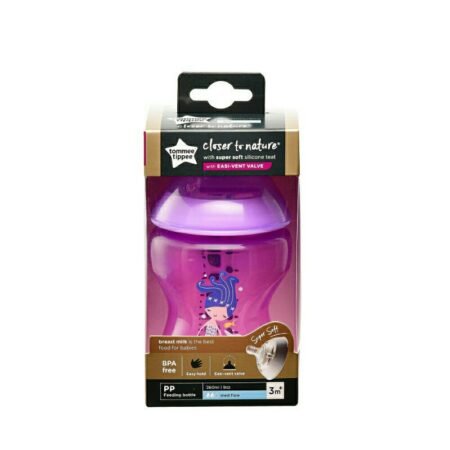 Tommee Tippee Decorated Bottle 260ml/9floz - 3m+