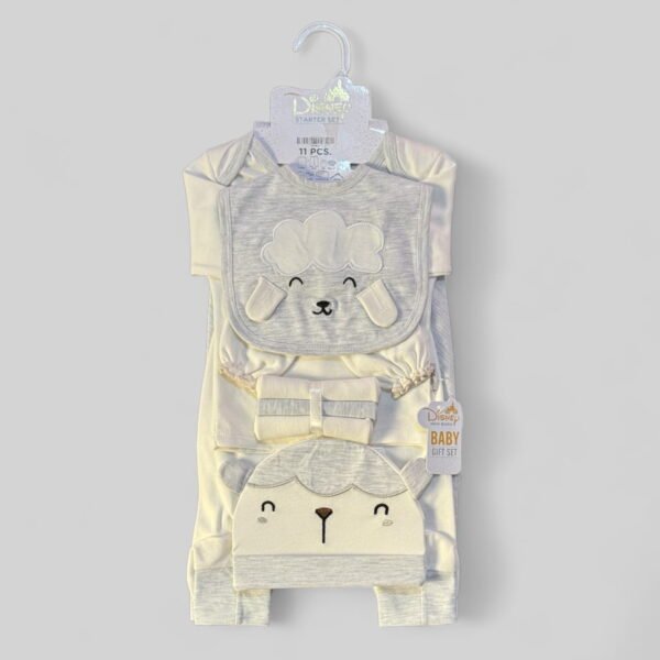 Disney Newborn Baby Starter Set 11pcs (Light Gray and White)