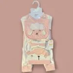 Disney Newborn Baby Starter Set 11pcs (Light Gray and Pink)