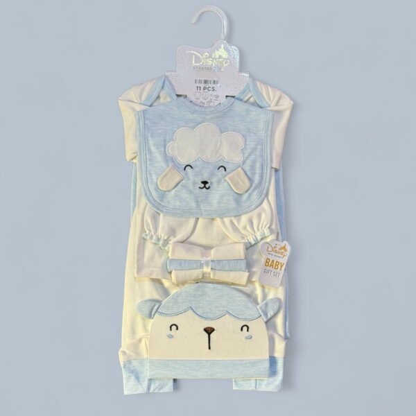 Disney Newborn Baby Starter Set 11pcs (Light Gray and Blue)