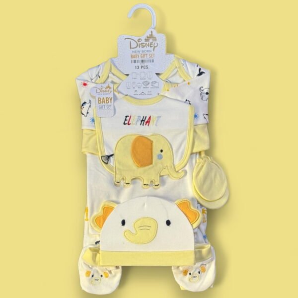 Disney Newborn Baby Starter Set 13pcs (Lemon Yellow and White)