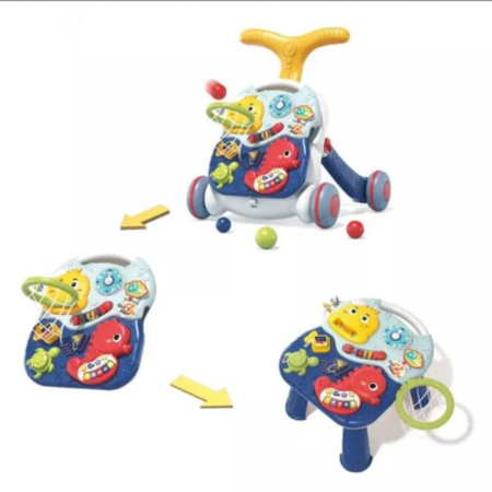 Tiibaby Musical Stroller 3 In1 Walker , Game Table And Game Board