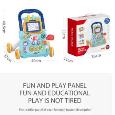 Baby Learning to Walk Infant Hand Push Walker HE0810