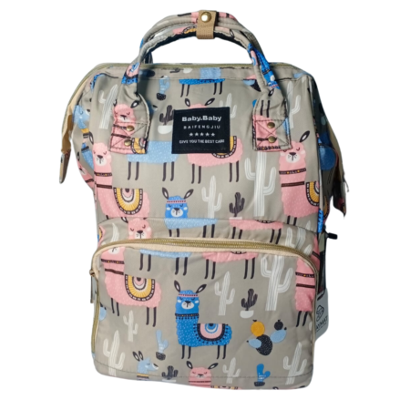 Baby Bag Pack Character Light Grey