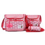 Baby Diaper Bag Red 3 in 1