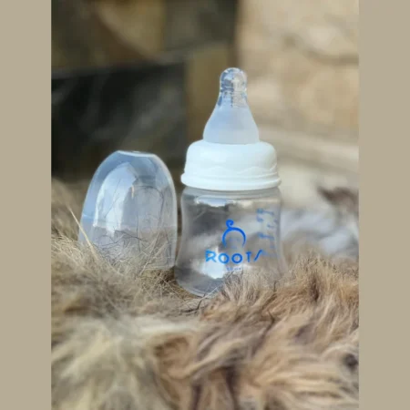 Roots White Baby Bottle For New Born 60ML Small Size Nipple