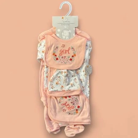 Little Duck Newborn Baby Starter Set 6pcs 0-3M (Pink)