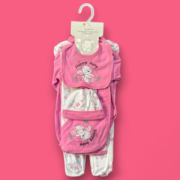 Little Duck Newborn Baby Starter Set 6pcs 3-6M (Pink)