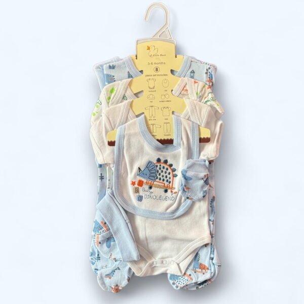 Little Duck Newborn Baby Starter Set 8pcs 3-6M (Sky Blue)