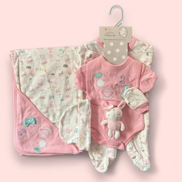 Little Duck Newborn Baby Starter Set 7pcs (Pink)