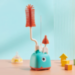Dr Gym Silicone Brush for Bottles 360 Degree Rotation Baby Bottle Pacifier Cleaning Brush