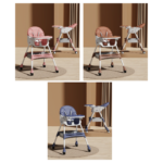 Portable Foldable Children's Dining Chair/High Chair