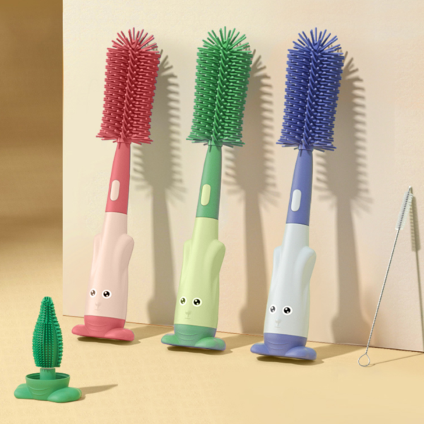Baby Bottle Cleaning Brush Kit 3 In 1 Small Bottle
