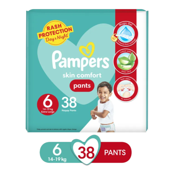 Pamper Pants Mega Pack Extra Large 6 14-19Kg 38 Pcs