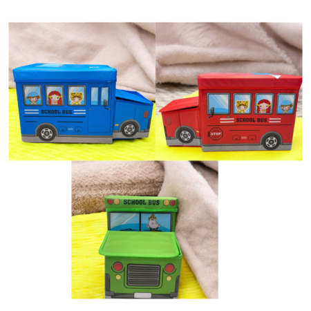 School Bus Toys Storage Box