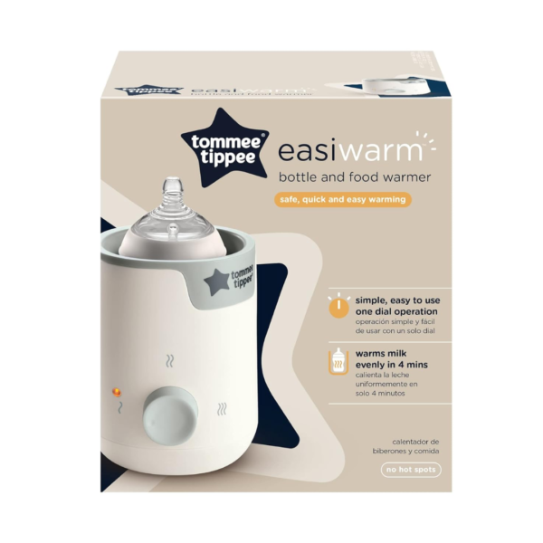 Tommee Tippee Easiwarm Bottle Warmer, Automatic Timer, One-Dial Operation, White