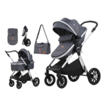 Kidilo Modern 3 in 1 Two Way Travel system Bassinet, Stroller and Carry cot HD-2