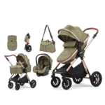 Kidilo Modern 3 in 1 Two Way Travel system Bassinet, Stroller and Carry cot HD-2