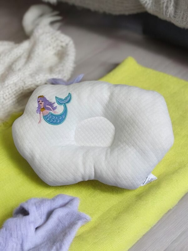 Hudson Baby Quilted Baby Pillow White