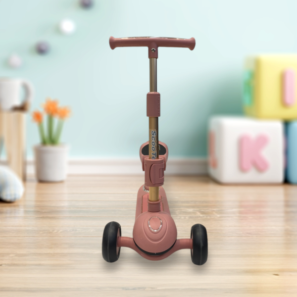 Foldable 2 in 1 Seater Scooter Black Brown