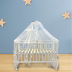 Tinnies Wooden Cot-White