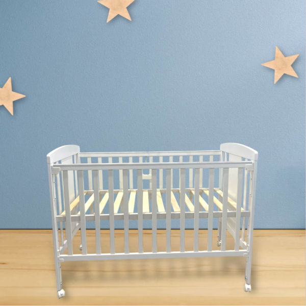 Tinnies Wooden Cot-White