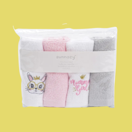 Sunoozy Pure Cotton Baby Washcloth - Softness and Care for Tender Skin