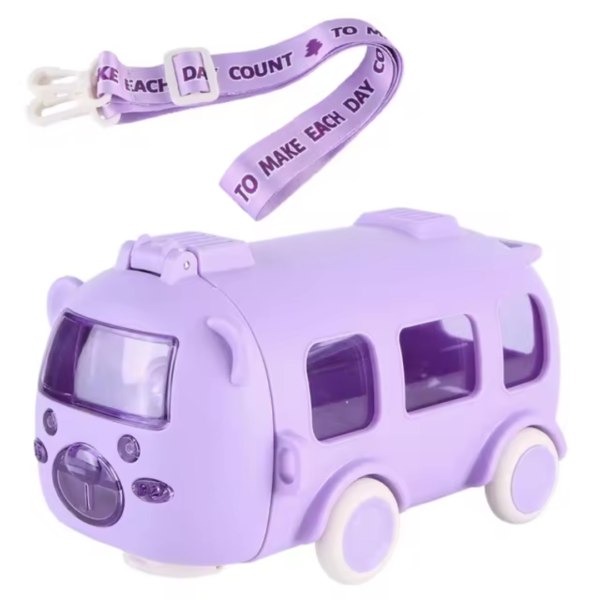 Bus Water Bottle - 500ml Cute Bus Water Bottle, Bpa Bus Water Cup