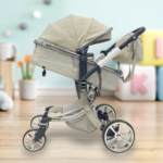 Kidilo Baby Stroller Khaki Color