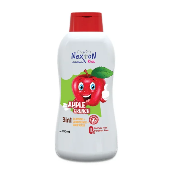 Nexton 3 in 1 kids shampoo 250ml (Apple Crunch)