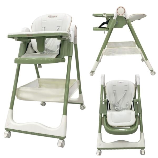 Mother's Baby Foldable High Chair Green