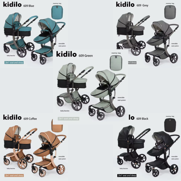 Kidilo High Landscape Portable Baby Stroller J609+C
