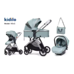 Kidilo Two-Way High Landscape Stroller Three-in-One Multi-Functional Foldable V5+C