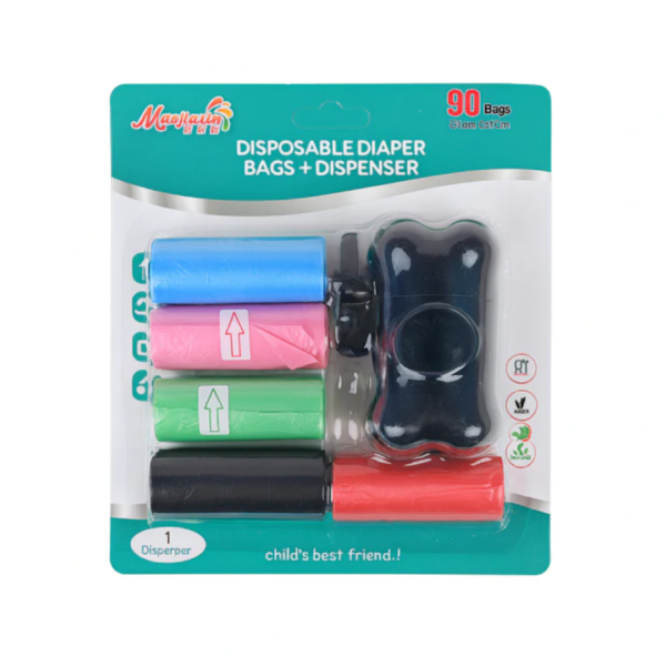 Diaper Dispenser With Diaper Bags