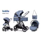 Kidilo Two-Way High Landscape Stroller Three-in-One Multi-Functional Foldable V5+C
