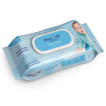 Nexton Baby Wipes (Fragrance Free) 64 pcs