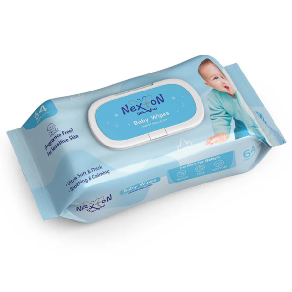 Nexton Baby Wipes (Fragrance Free) 64 pcs